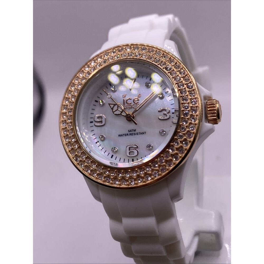 ICE Womens watch MOP Dial Rose Gold Quartz New Battery